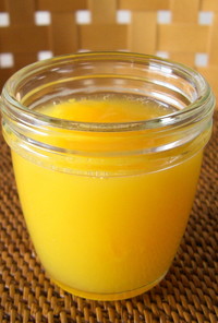 オレンジジュースでハッサクゼリー