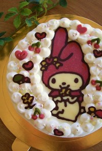 誕生日ケーキに♪チョコキャラクターケーキ