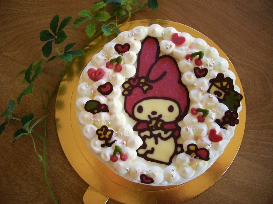 誕生日ケーキに♪チョコキャラクターケーキの画像
