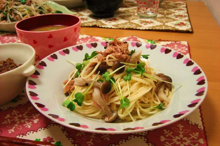 しめじとツナの和風サラダスパゲティ レシピ 作り方 By ゆずゆmama クックパッド 簡単おいしいみんなのレシピが352万品