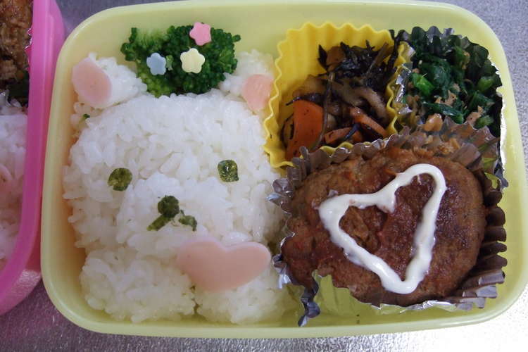 キャラ弁 お返しはハートで レシピ 作り方 By Musumeダブル クックパッド 簡単おいしいみんなのレシピが359万品