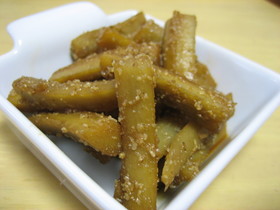 お弁当やつけあわせに!ゴマ酢ごぼう☆