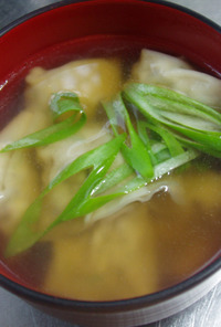 キムチの餃子スープ
