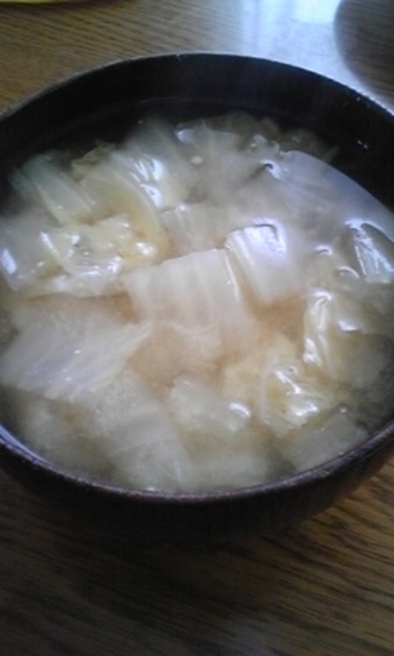☆白菜だけ☆の味噌汁の写真