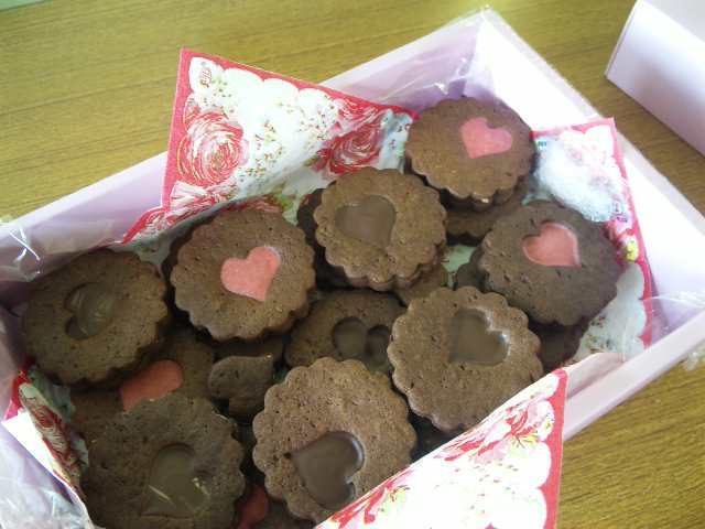 バレンタイン＊チョコサンドクッキーの画像