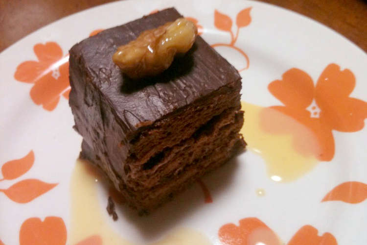 クルミとクランベリーの大人チョコケーキ レシピ 作り方 By Kbitch クックパッド