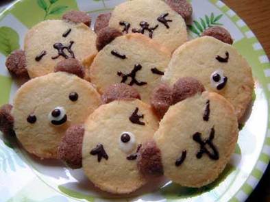 プレゼントに歓声があがるかわいいクマのクッキー♪の写真