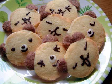 プレゼントに歓声があがるかわいいクマのクッキー♪の画像