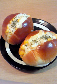 朝食に☆簡単マヨコーンパン