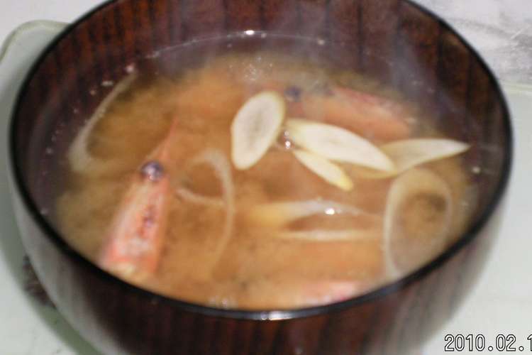 うっまっ 甘エビの頭 味噌汁 レシピ 作り方 By ３びきの子ぶたのまま クックパッド
