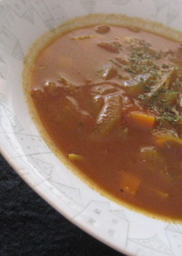 スパイシー野菜スープ　トマトベース