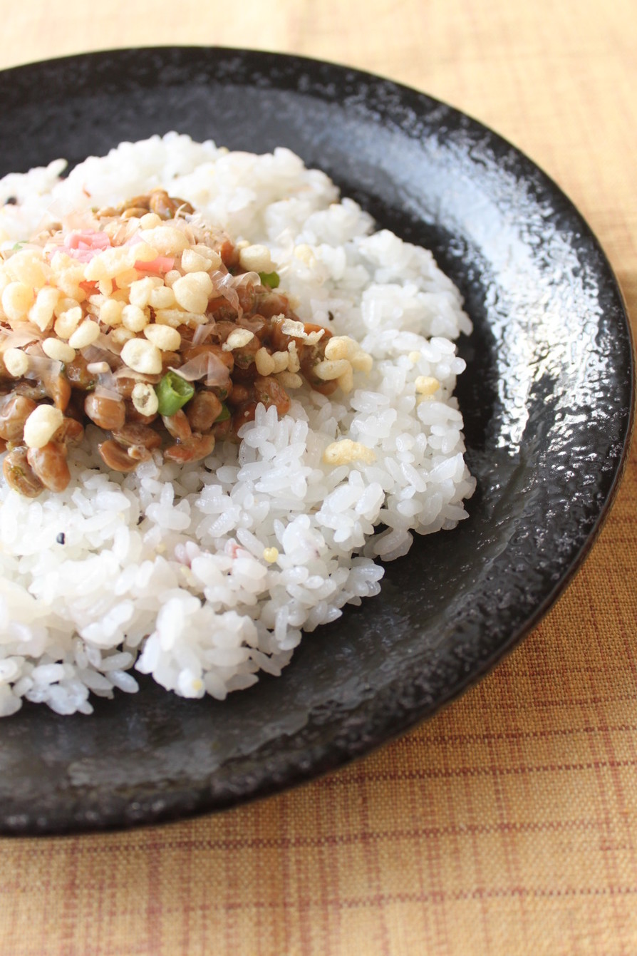 後乗せサクサク✿お好み納豆ご飯の画像