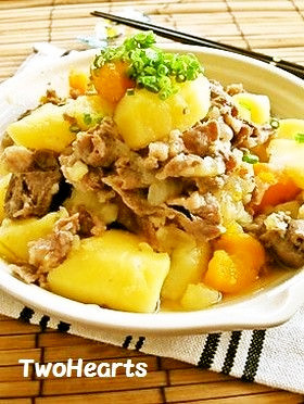 我が家の煮物⑤定番の肉じゃが(こってり)