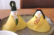 おひなさまのお寿司でひなまつりの写真