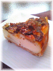 胡桃カラメル香ばしいベイクドチーズケーキの画像