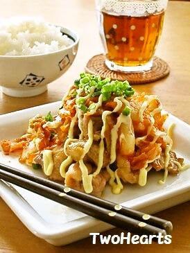 焼肉のタレde鶏キムマヨ