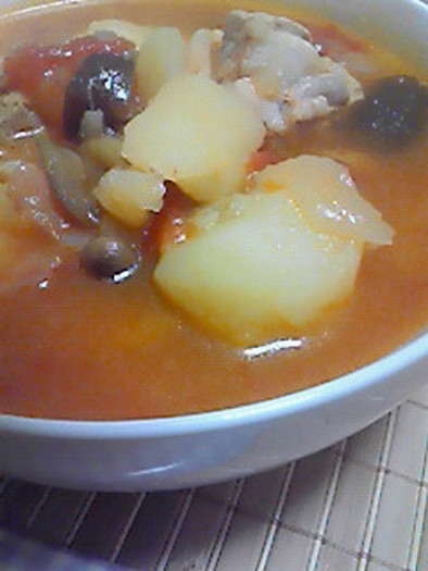 圧力鍋で野菜ゴロゴロ　トマトスープの写真