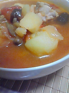 圧力鍋で野菜ゴロゴロ　トマトスープの画像