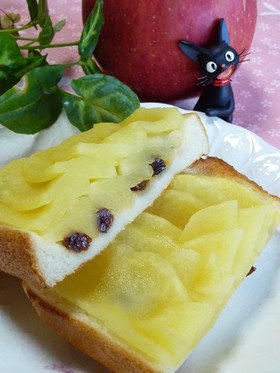 まるでアップルパイな贅沢トースト☆朝食に