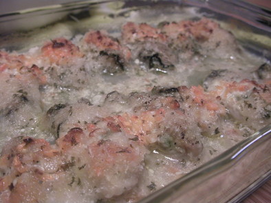 牡蠣のタルタルオーブン焼きの写真