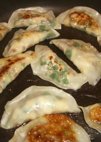 マクロビ風～納豆とからいり豆腐の餃子
