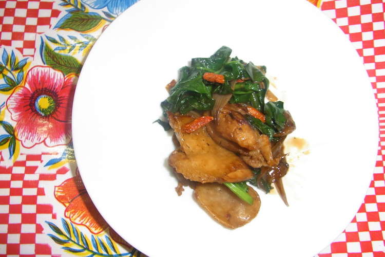 チキンとほうれん草のタイ風いため レシピ 作り方 By Ishikake クックパッド 簡単おいしいみんなのレシピが356万品