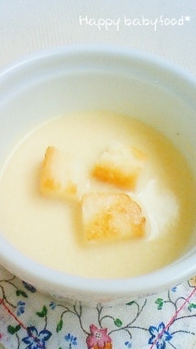 離乳食☆豆腐のコーンポタージュの写真