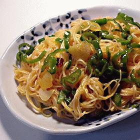 そうめんでアラビアータ
