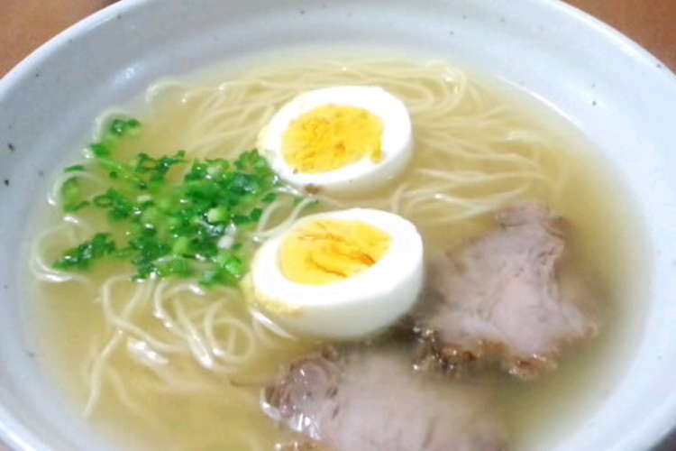 ぐっさんチャーシューで 塩ラーメン レシピ 作り方 By ゆみっちぇ クックパッド 簡単おいしいみんなのレシピが361万品