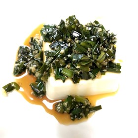 クセになる!ニラ豆腐♪