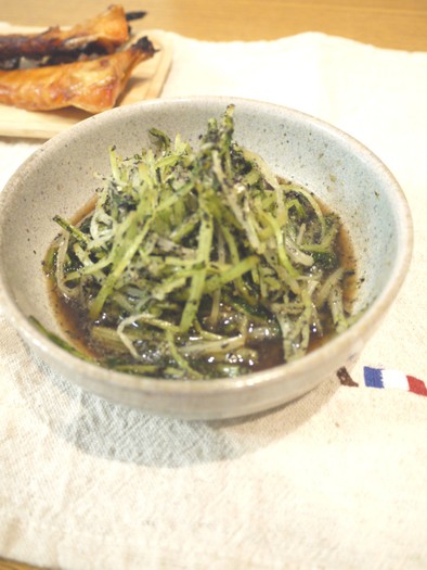 シャキシャキ♬水菜の胡麻和えの写真