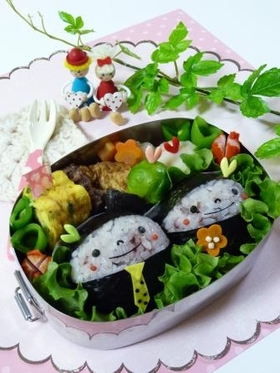 母の日 パパ&ママ弁当(キャラ弁)
