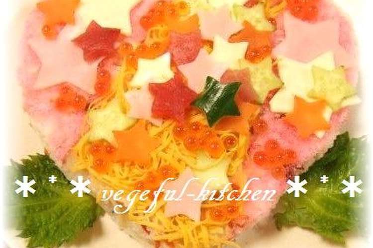 七夕に簡単 天の川ちらし寿司 ケーキ寿司 レシピ 作り方 By Vegeful クックパッド 簡単おいしいみんなのレシピが355万品
