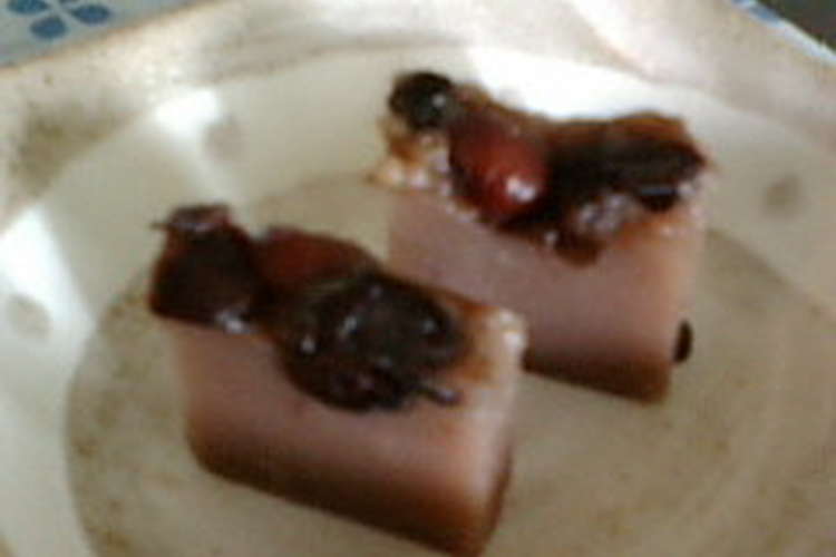もちもち 餅とり粉で黒豆ういろう レシピ 作り方 By みさいる クックパッド 簡単おいしいみんなのレシピが356万品
