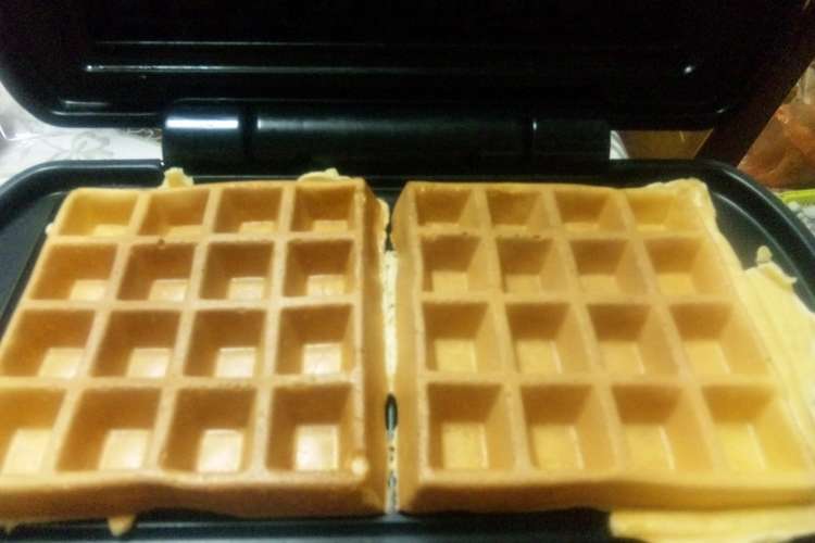 野菜ｊ ホットケーキミックスワッフル レシピ 作り方 By ママクマちゃん クックパッド 簡単おいしいみんなのレシピが349万品