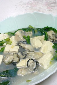 我が家の中華✿牡蠣と豆腐の煮込み