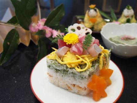 ひな祭り☆菱餅風ちらし寿司の画像