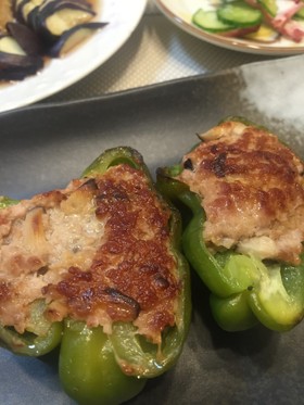 簡単♪ポン酢で食べる「ピーマンの肉詰め」