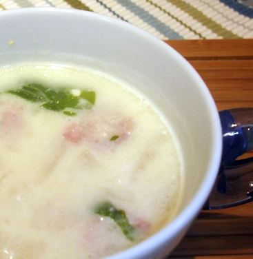 かぶとベーコンの味噌ミルクスープの画像