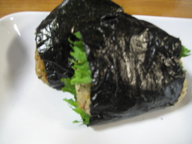 大葉の焼きおにぎり
