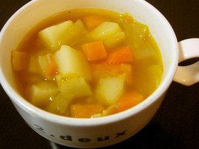 ✾コンソメで簡単☝野菜スープ✾