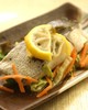白身魚のゆず昆布レンジ蒸し