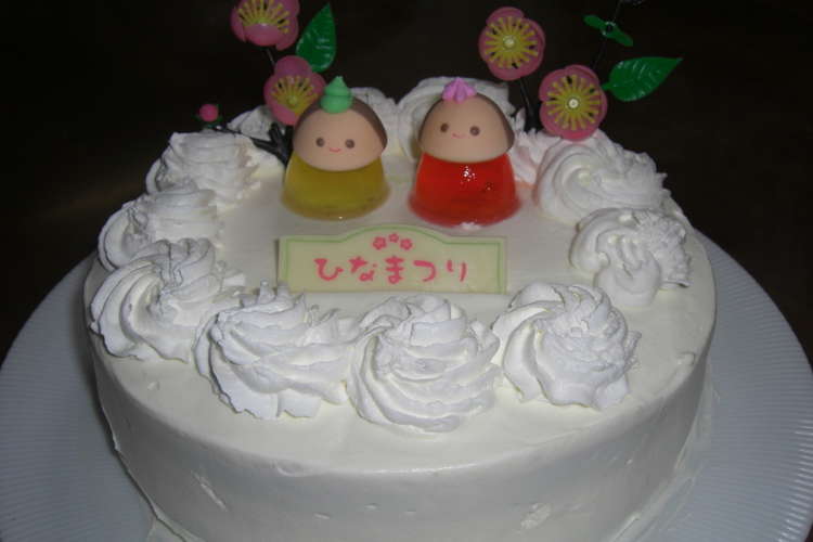 シンプルなひな祭りケーキ レシピ 作り方 By Doremimama クックパッド