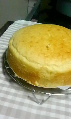 卵なし!HMでフワフワスポンジケーキ♪