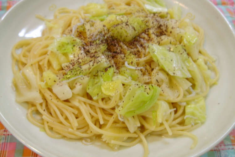 フライパンひとつで キャベツの和風パスタ レシピ 作り方 By Nekozame クックパッド 簡単おいしいみんなのレシピが360万品