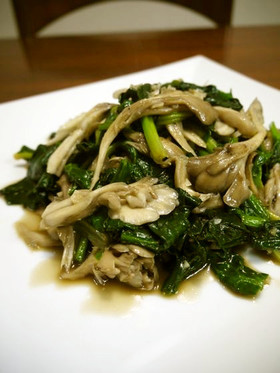 ほうれん草と舞茸の中華炒め♪