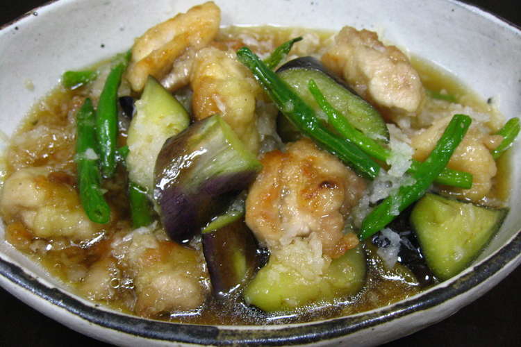 鶏ももといろいろ野菜のみぞれ煮 レシピ 作り方 By Sakuめ クックパッド 簡単おいしいみんなのレシピが364万品