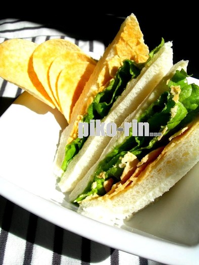 ●ポテトチップス de サンドイッチ●の写真