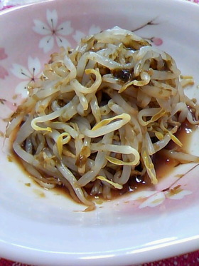 簡単★海苔の佃煮で絶品もやし♪