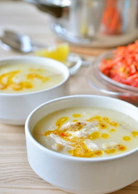 トルコ家庭料理☆チキンとひよこ豆のスープ